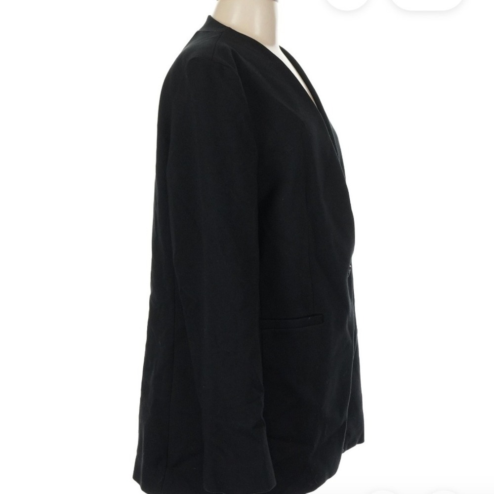 SPANx Black Blazer Jacket Business Casual Career Office Work Minimalist - Picture 7 of 11
